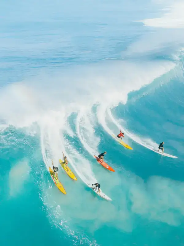 Surfing at Caribbean